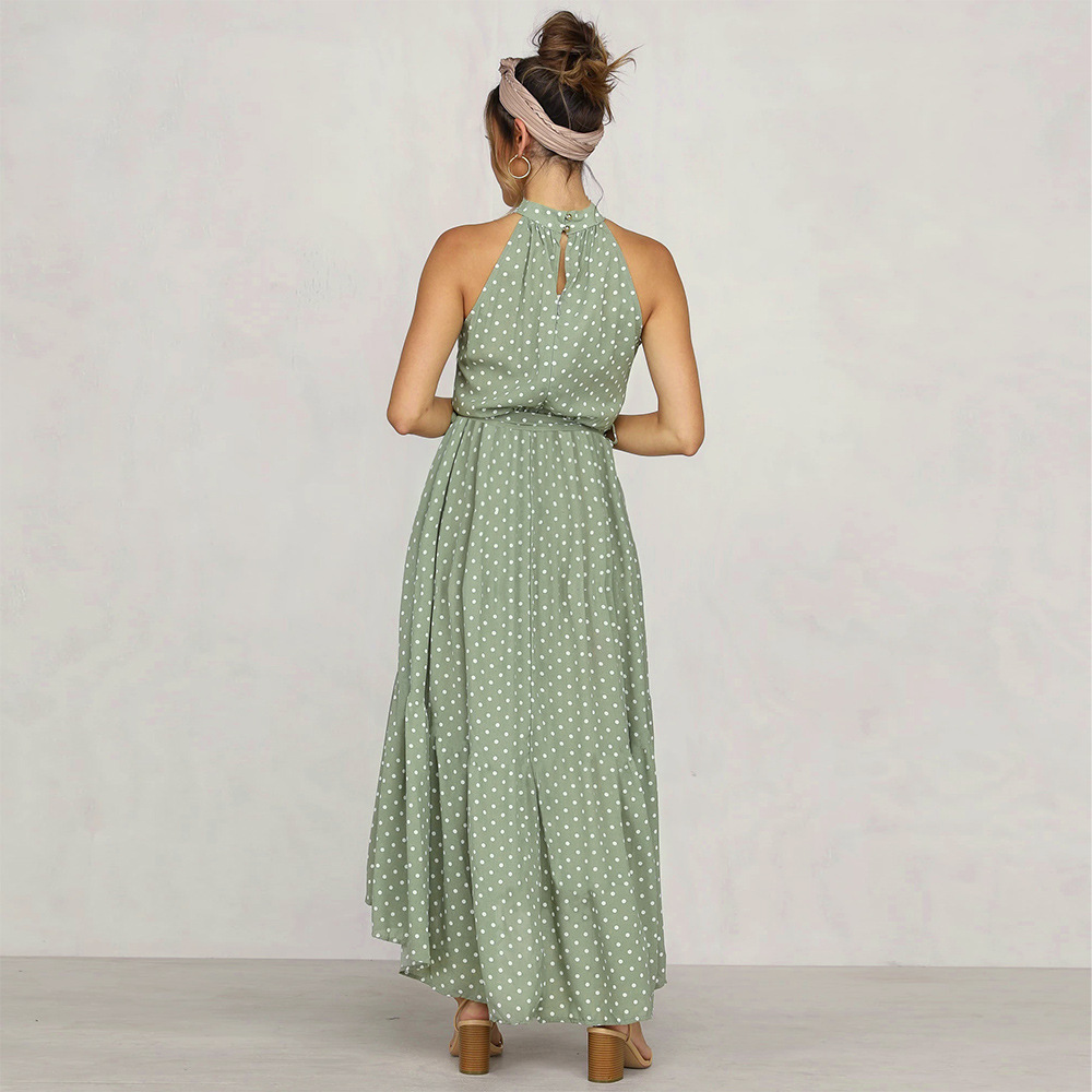 Sleeveless Polka Dot Dress Fashionable Sexy Spring Summer Style Perfect for Parties and Casual Outings Wholesale