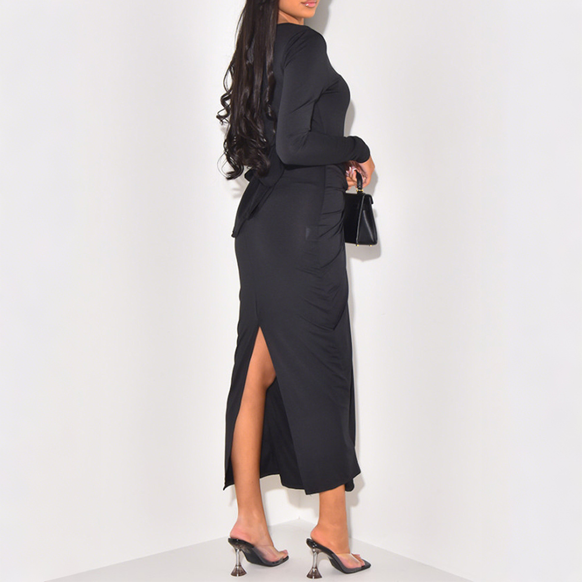 Di Yun Cross border European and American Elegant Evening Dress, High End Long Dress, Women's Dress, Winter Independent Station