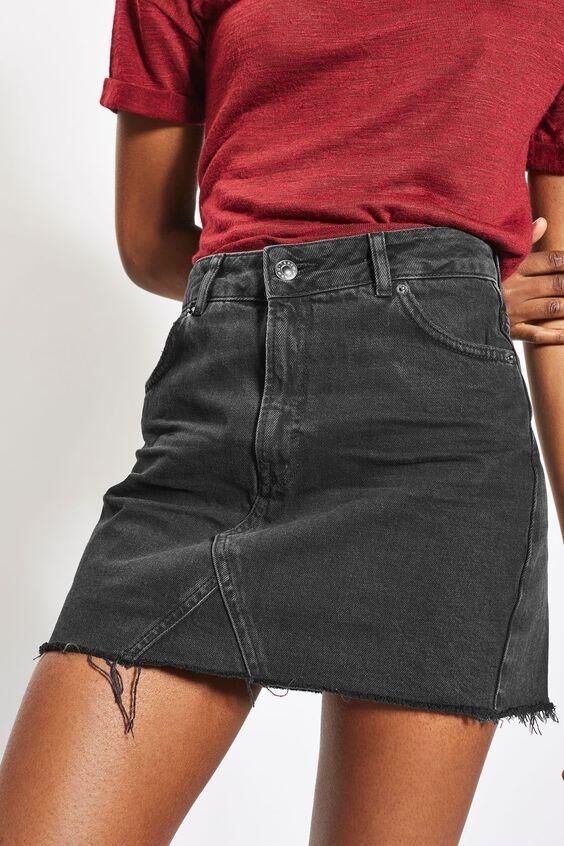 Womens Vintage A Line Denim Skirt Sexy Leopard Print Bodycon Fit Flattering Design Spring Fashion Wholesale