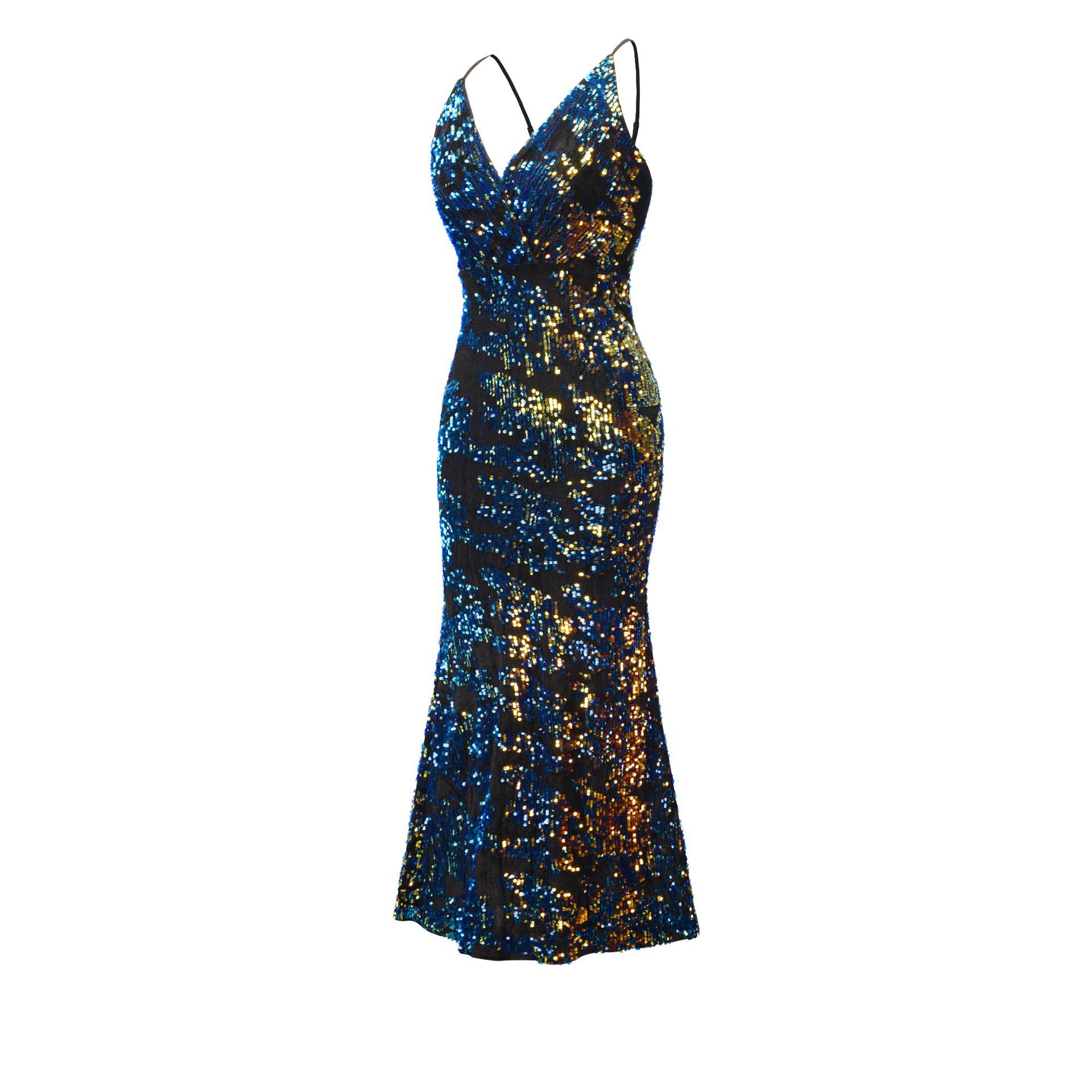 Womens Sequin Bodycon Dress Sleeveless Spaghetti Straps Elegant Style Perfect for Spring Summer Events Wholesale