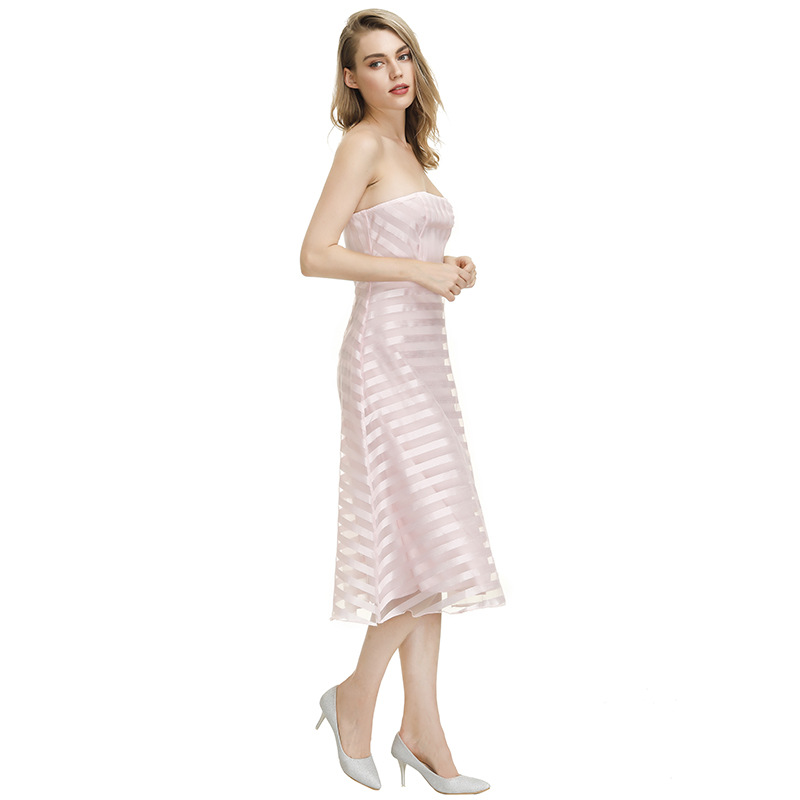 Womens Sleeveless Strapless Dress Sexy Design Autumn Collection Casual Wear Wholesale Available