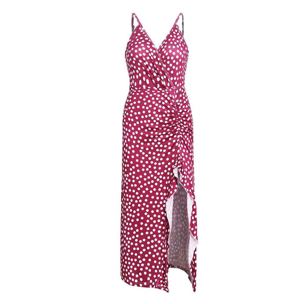 Floral Polka Dot Slip Dress Sexy Lace Trim Spring Summer Fashion Wholesale Available ready to ship