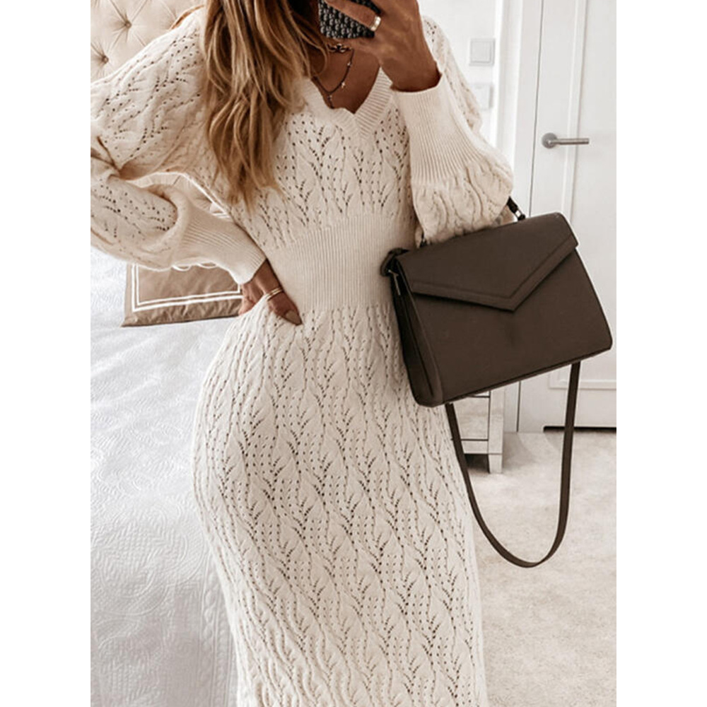 Long Sleeve Knitted Sweater Warm Sexy Bodycon Fit Autumn Fashion for Women Wholesale Available
