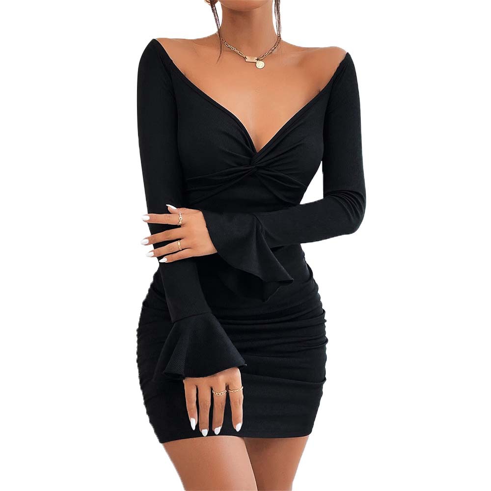 Women's Elegant Slim Fit Mini Dress