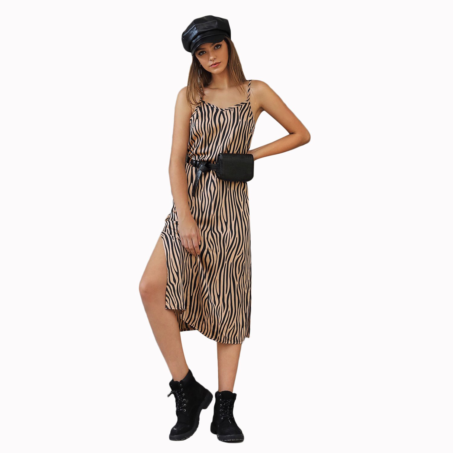 Sleeveless Sexy Split Maxi Dress Fashionable Versatile Autumn Winter Style Wholesale Availability