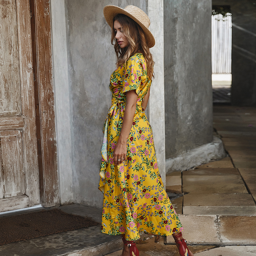 Elegant Floral Maxi Dress for Women Original Design High End Quality Perfect for Parties or Casual Wear Wholesale