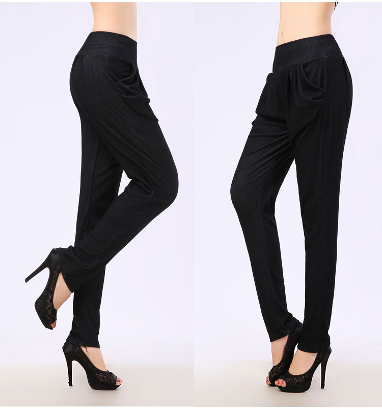 Womens Harem Pants Denim Look Loose Fit Casual Style Autumn Winter Collection Wholesale Available