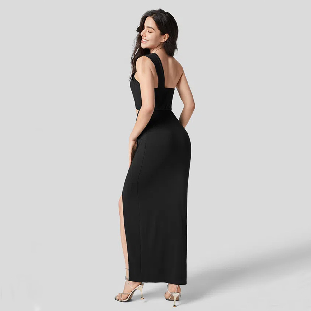 Women's Summer Sleeveless Midi High Waist Dress
