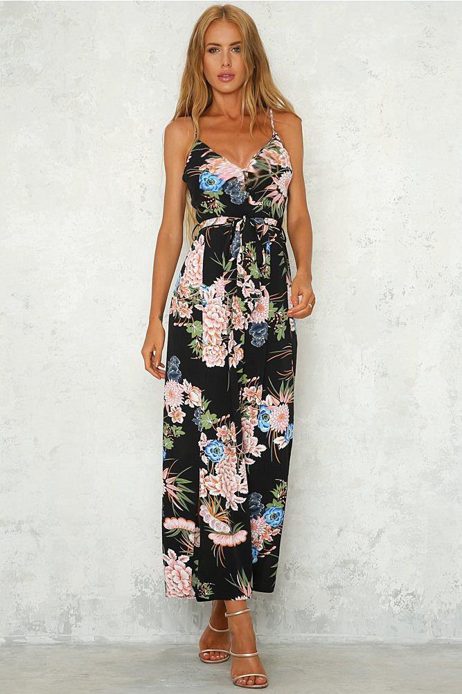 Womens Jumpsuit Sexy Elegant Design Round Neck Spring Fashion Casual Wear for Parties or Outings Wholesale