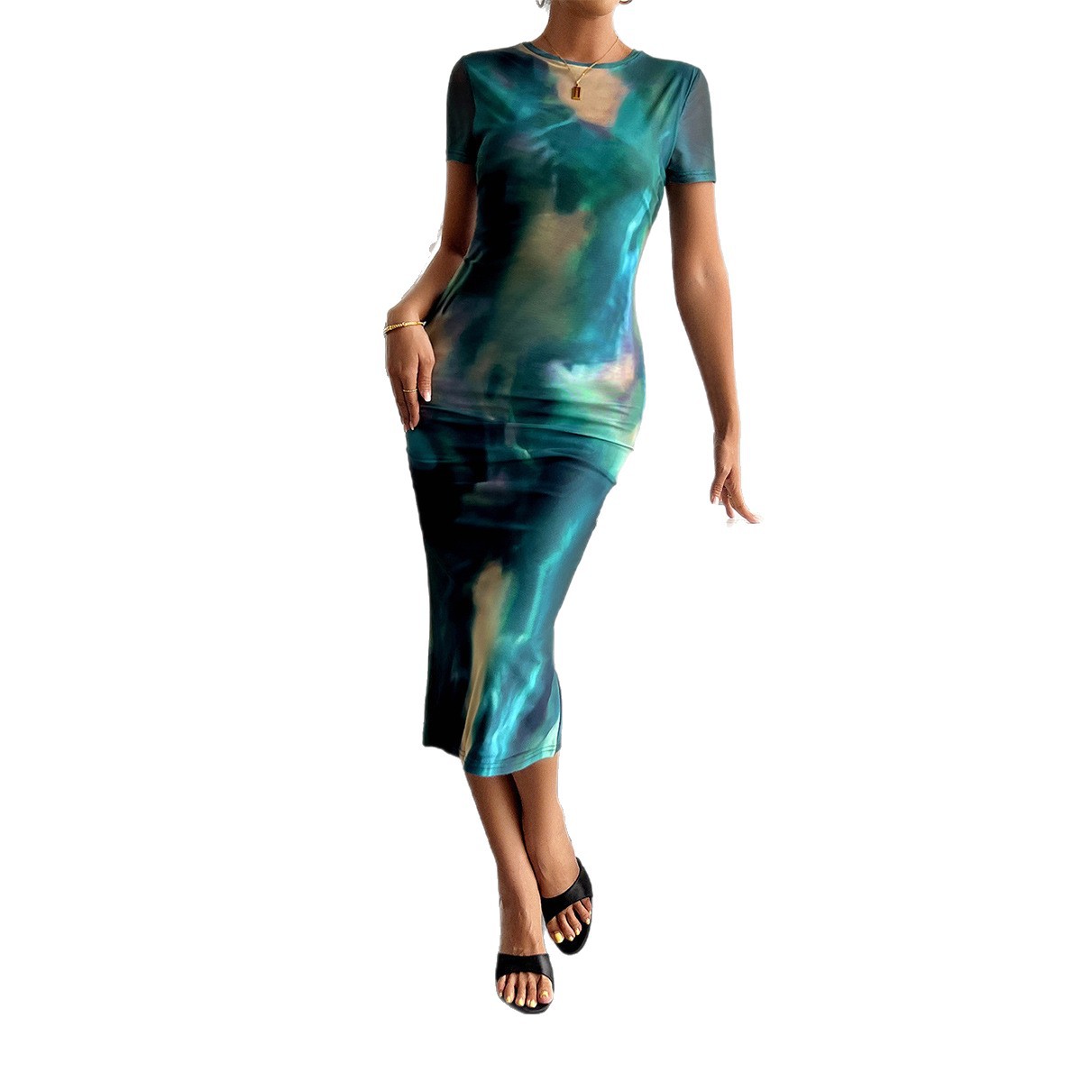 European and American Market Elegant Waist Defining Slimming Dress — High Quality Fabric, Stylish Design, Comfortable Fit — Sp