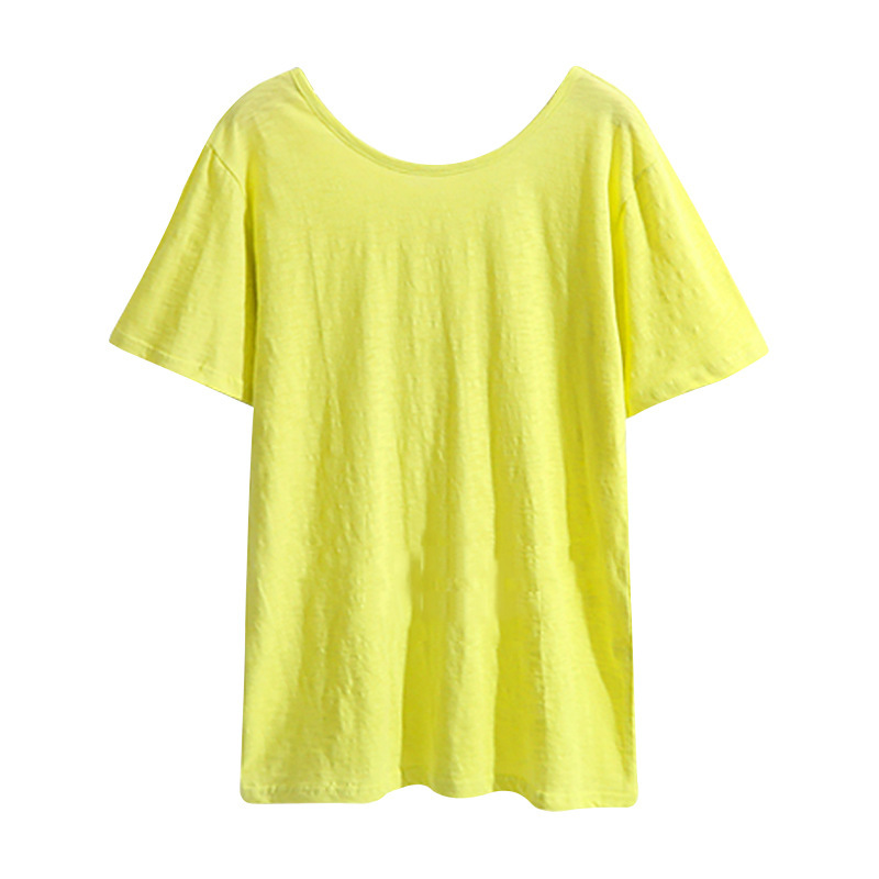 Plus Size Womens V Neck Short Sleeve T Shirt Loose Fit Summer Style Casual Wear Wholesale Available