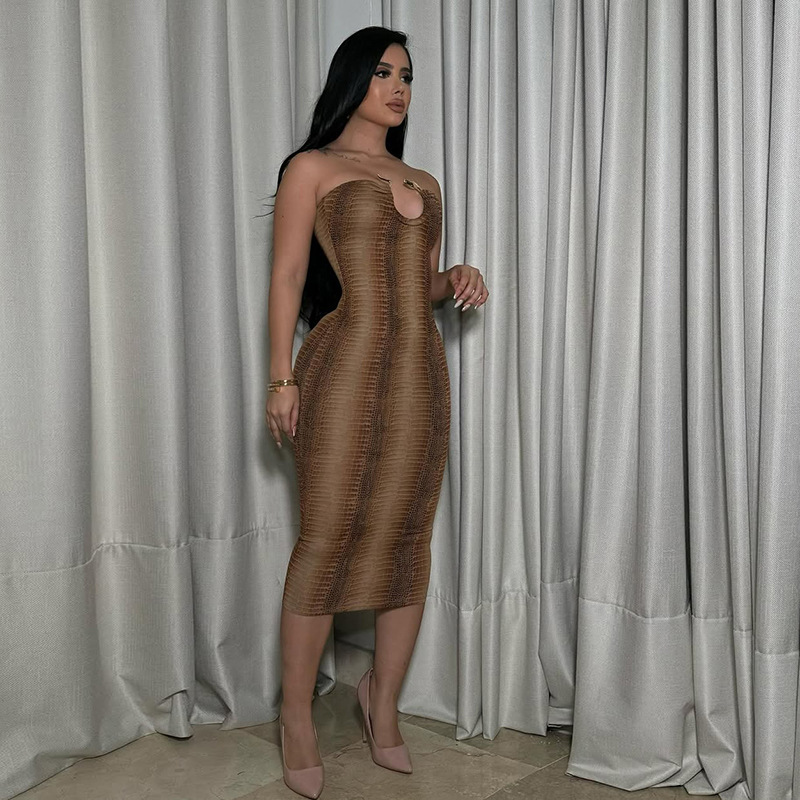 Women's Spring Summer Fashionable Sleeveless Bodycon Floral Maxi Dress, Sexy Chic Style for Trendy Looks