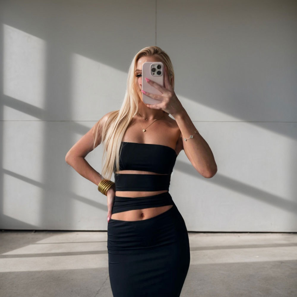 Fashionable Womens Bodycon Maxi Dress Slim Fit Trendy Design Spring Summer Style Wholesale Available