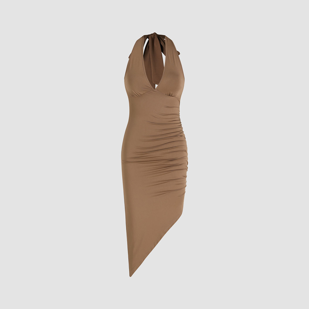 Women's Slim Fit V-Neck Dress