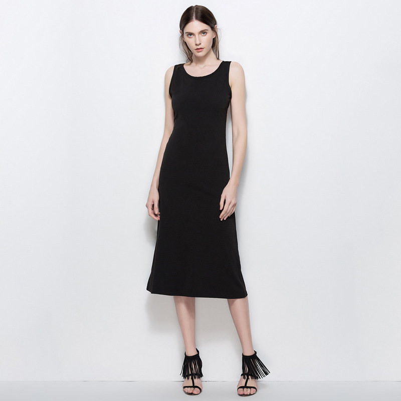 Backless Cross Back Dress Sexy Sleeveless Design Summer Style Comfortable Fabric Wholesale Available