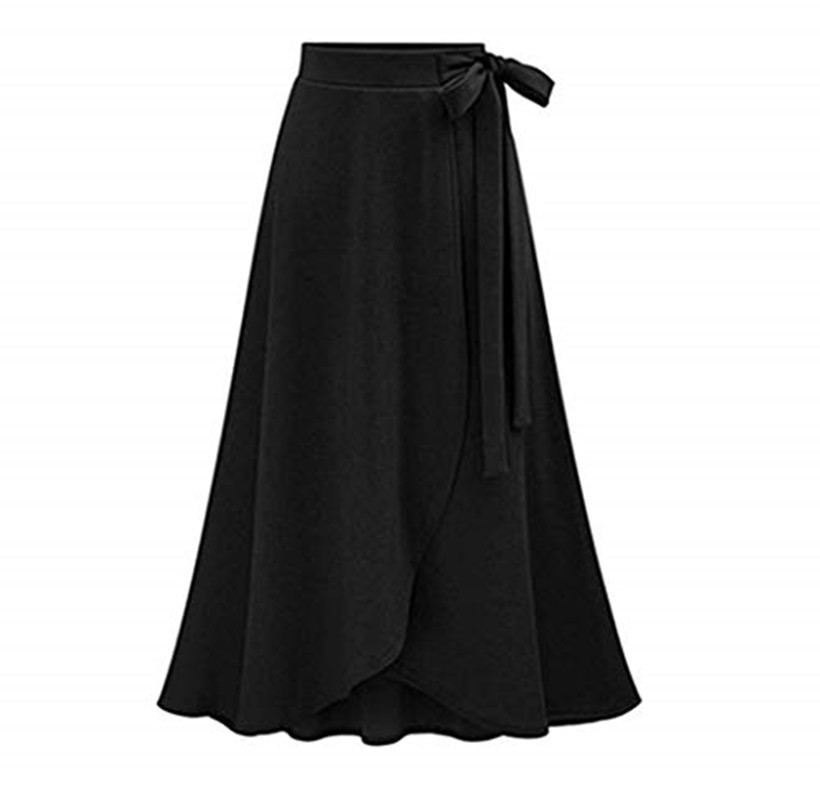 High Waist Midi Skirt Split Design Plus Size Adjustable Tie Casual or Formal Wear Ready to Ship