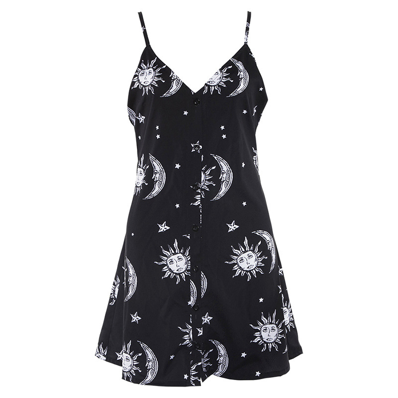 Spring Fashion V Neck Button Up Mini Dress Sexy Sleeveless Design Trendy Style Perfect for Parties or Casual Outings
