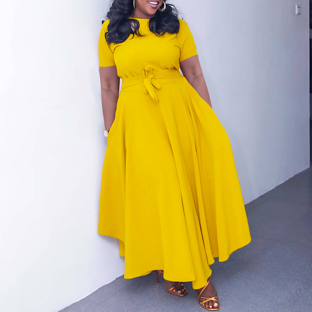 Plus Size Women's Dress — Stylish, Trendy, African and European Design, Summer Fashion — Casual Wear, Wholesale Supply