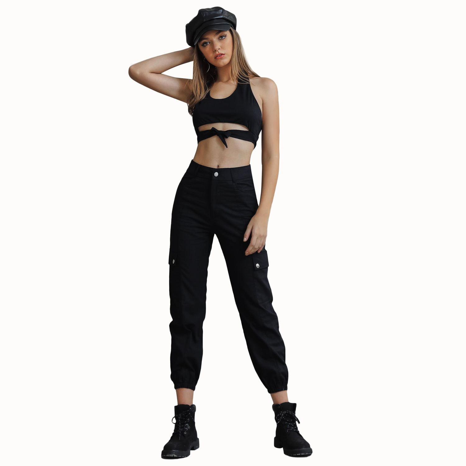 Casual Sexy Wide Leg Pants Versatile Design Comfortable Fit Trendy Style Perfect for Daily Wear Wholesale Available
