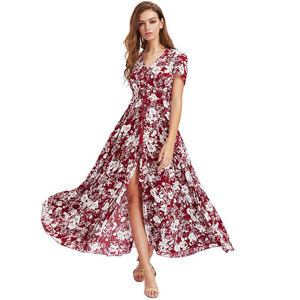 Women's Vintage Relaxed Vacation Dresses
