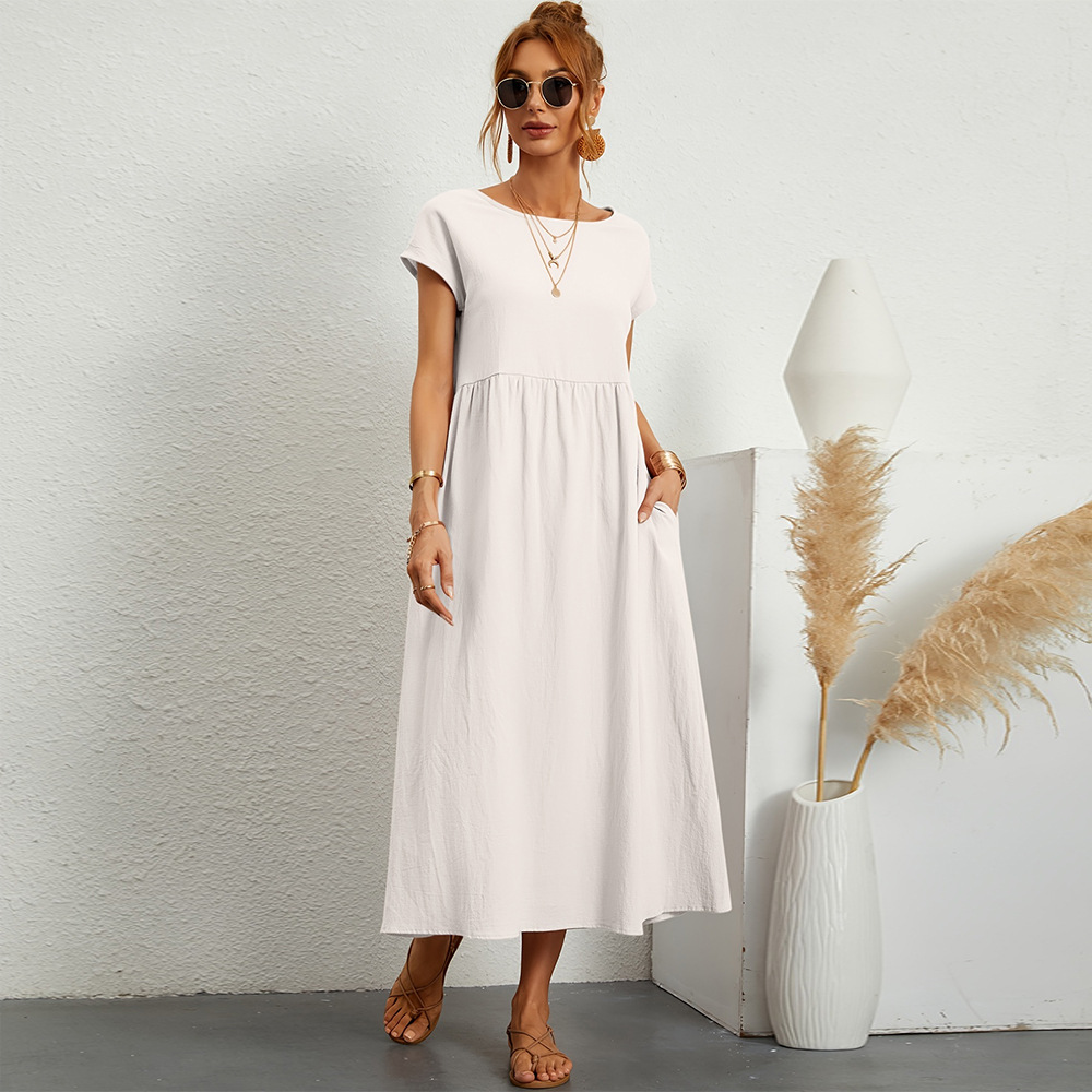 Elegant Long Casual Dress for Women Fashionable Comfortable Versatile Ideal for Home and Travel Wholesale Available