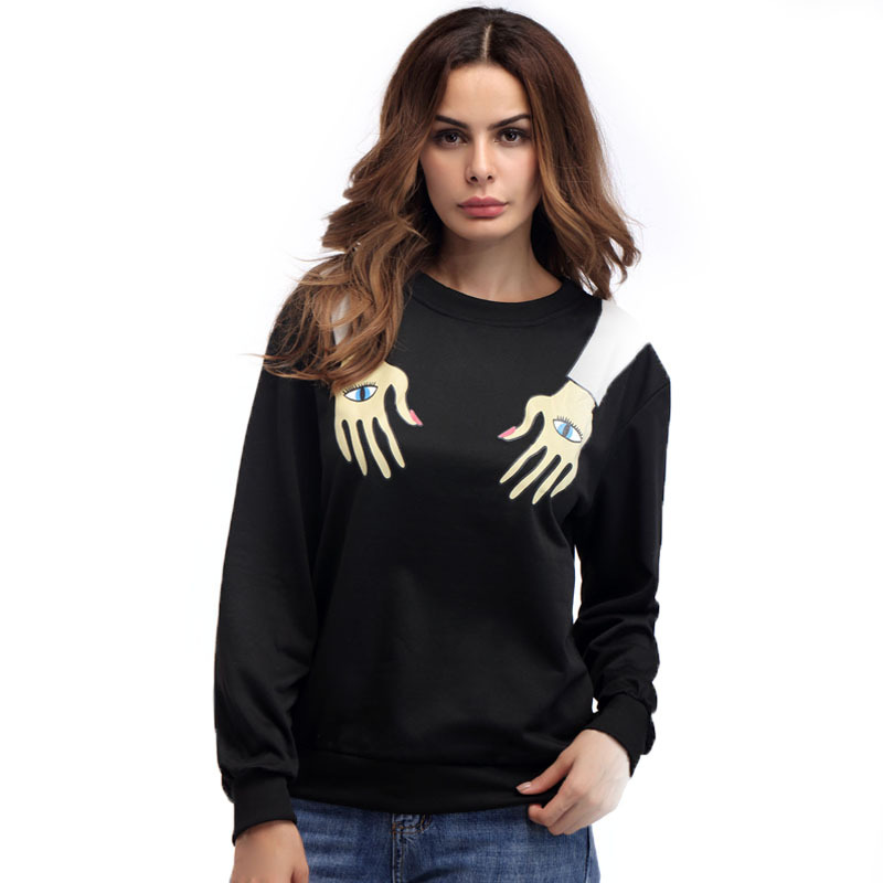 Graphic Print Long Sleeve T Shirt Casual Style Round Neck Loose Fit Ideal for Everyday Wear Wholesale Available