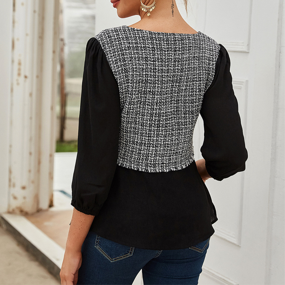 Womens Chic Commuter Top Elegant Design Spring Summer Style Comfortable Fit Wholesale Available