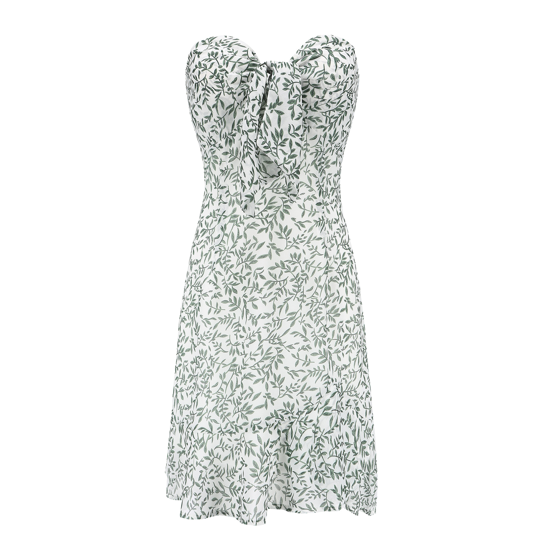 Floral Print Ruffle Hem Strapless Mini Dress Sexy Trendy Design Perfect for Summer Parties Wholesale Available