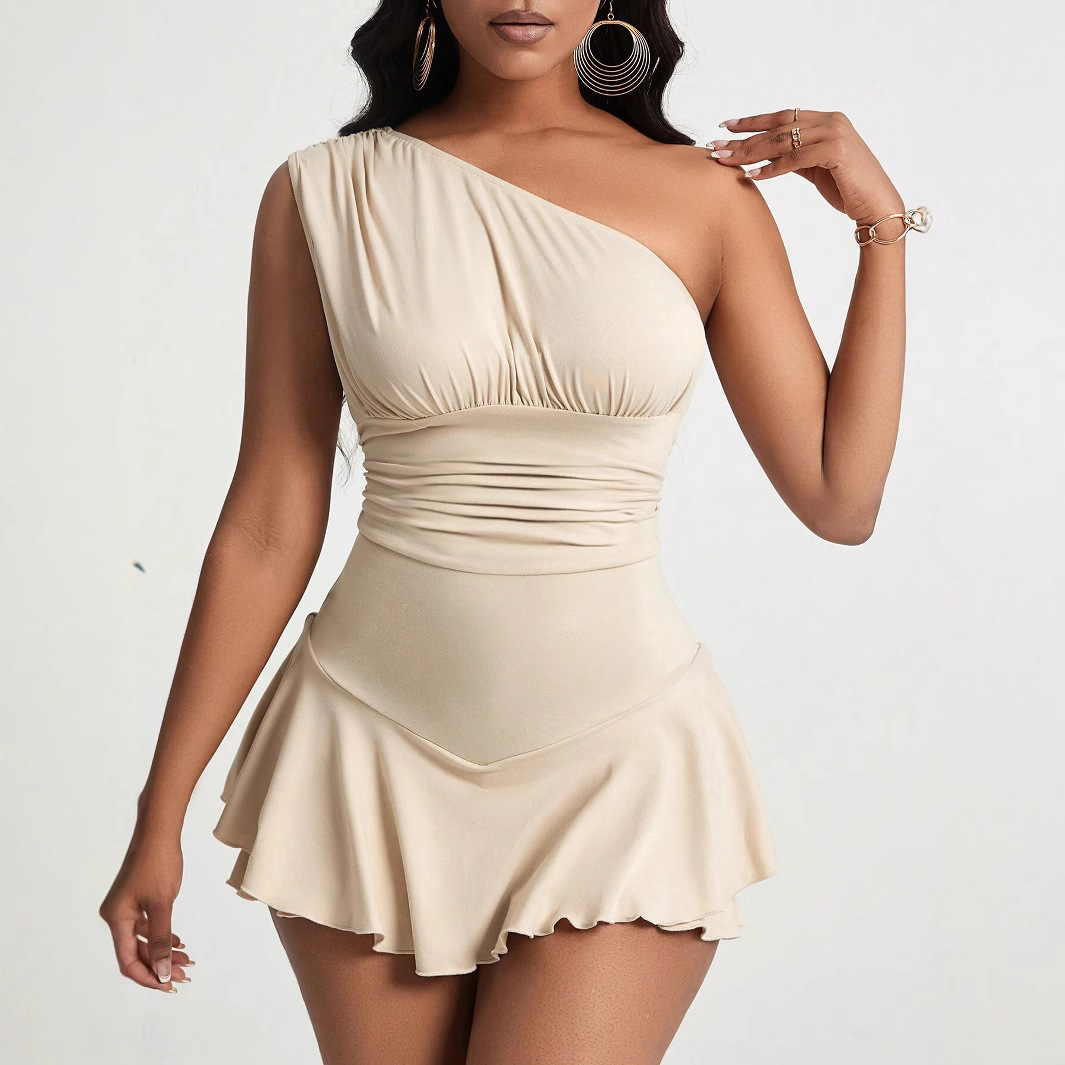 Women's Summer Elegant Mini High Waist Dress