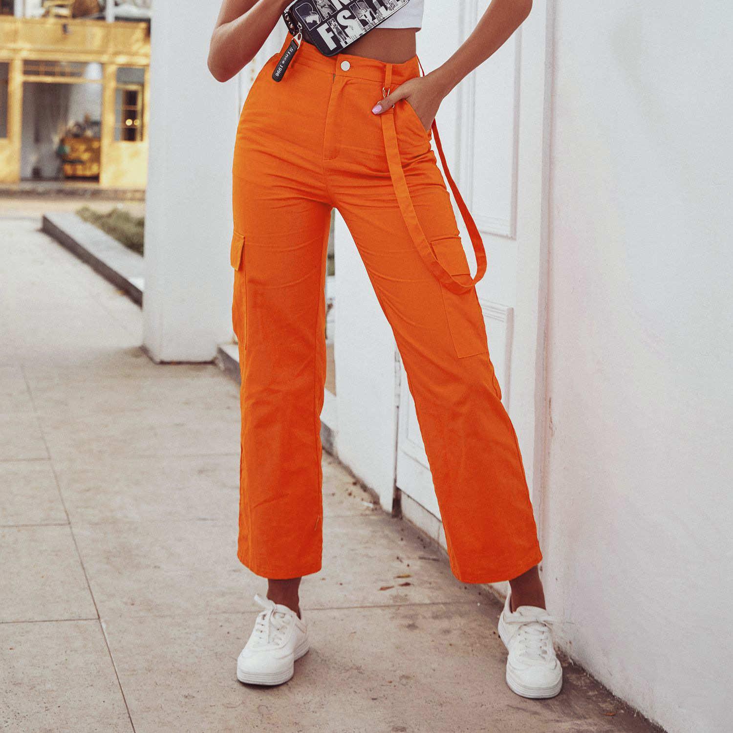 High Waisted Wide Leg Pants Casual Comfortable Street Style Perfect for Sports and Everyday Wear Wholesale Available