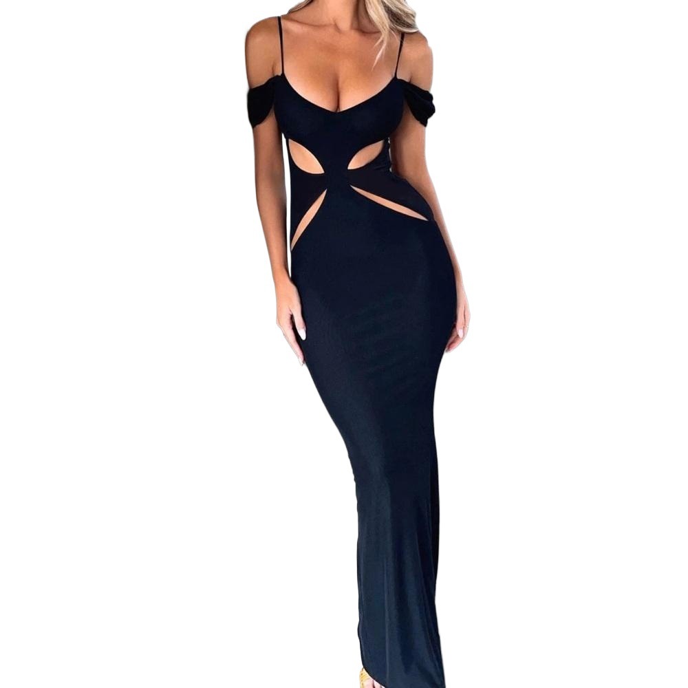 Elegant High Waisted Maxi Dress Spring Summer Collection Sophisticated Style Perfect for Parties Wholesale Available