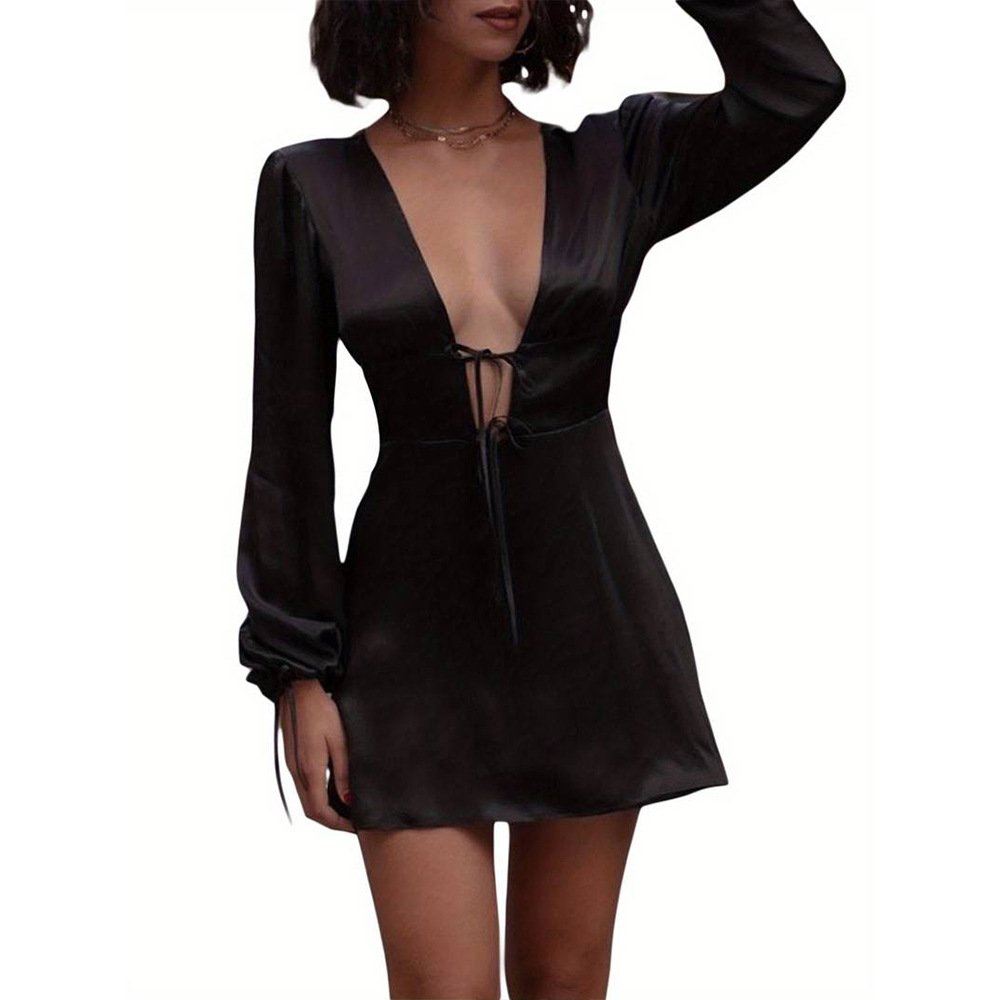 Women's V-Neck Mini Dress