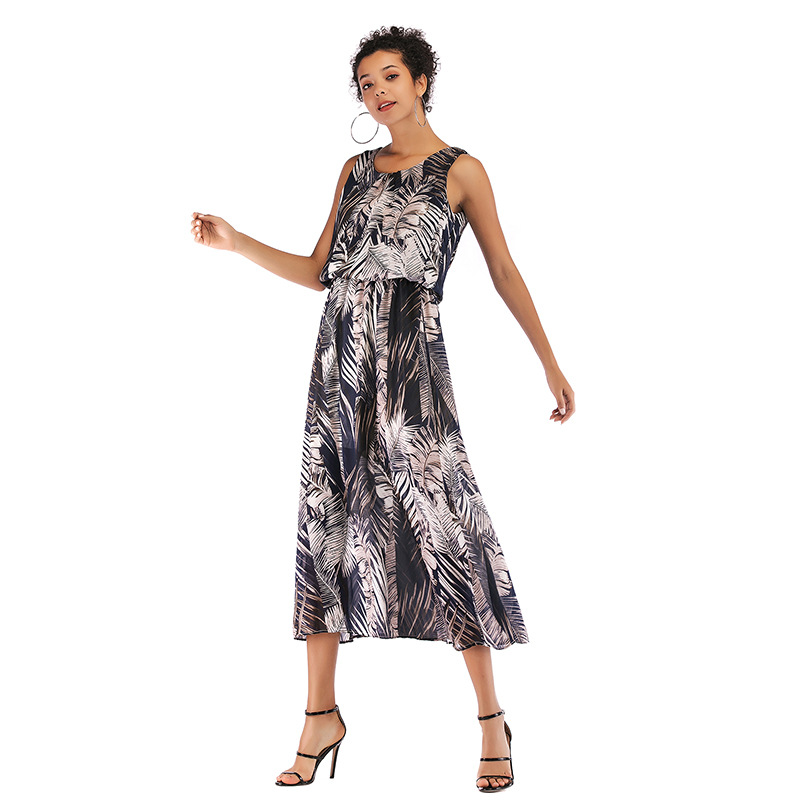 Summer Floral Chiffon Dress Fresh Sweetheart Neckline Waist Defined Fit Adjustable Straps Casual or Party Wear