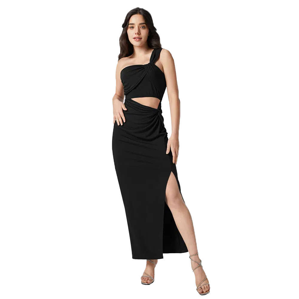 Women's Summer Sleeveless Midi High Waist Dress