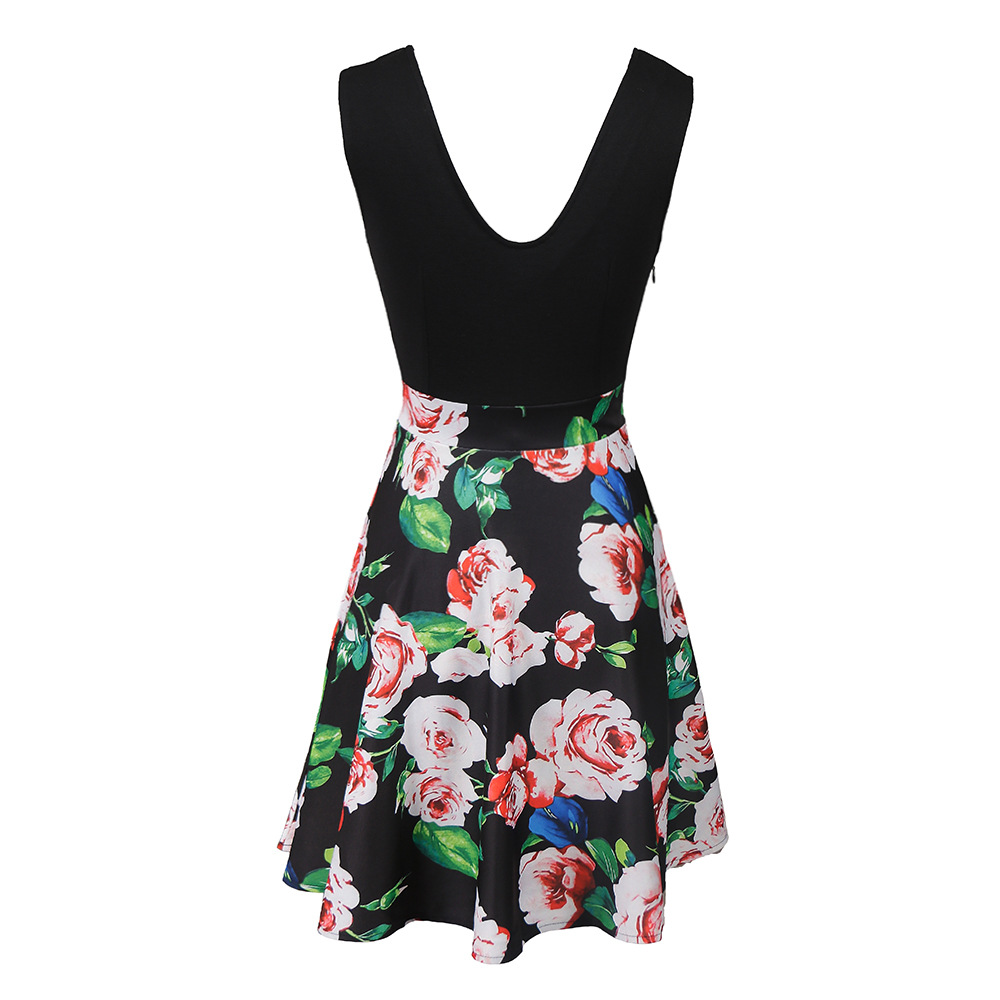 V Neck Knit Dress Summer Style Flowy A Line Silhouette Elegant Casual Wear Wholesale Availability