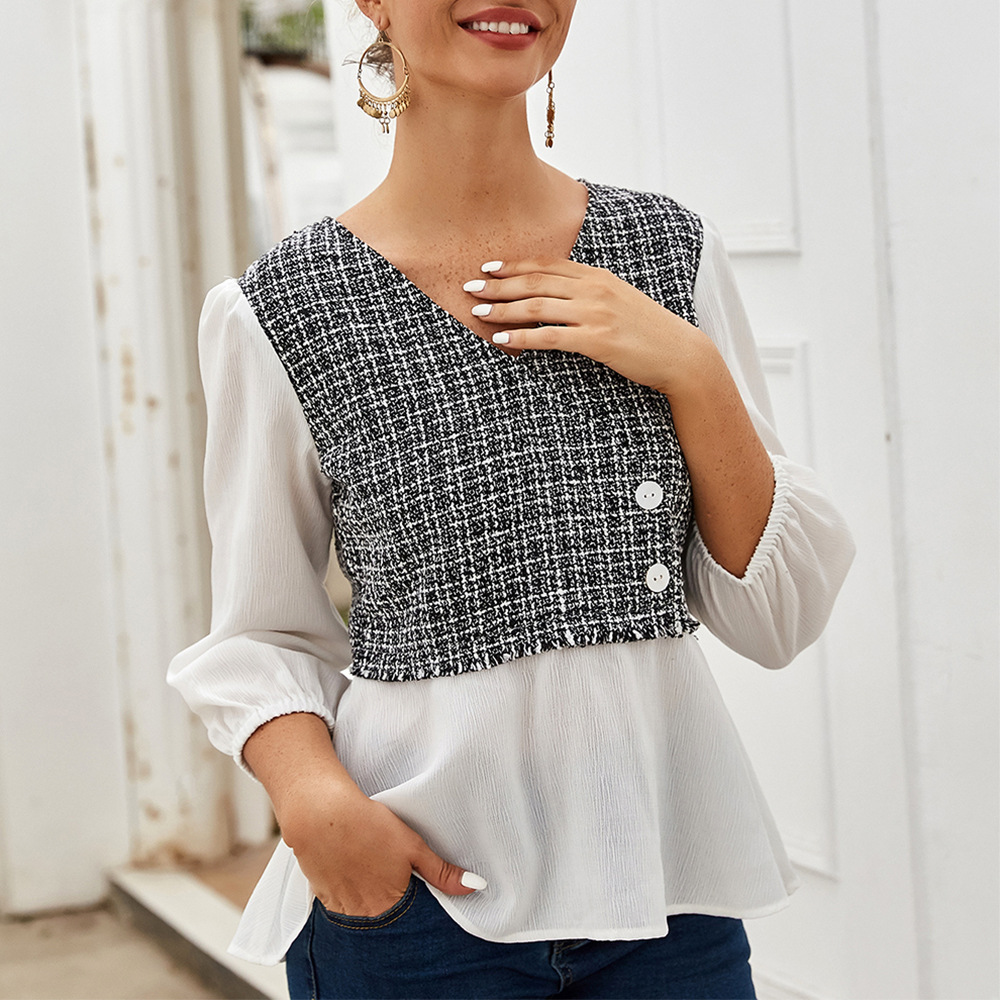 Womens Chic Commuter Top Elegant Design Spring Summer Style Comfortable Fit Wholesale Available