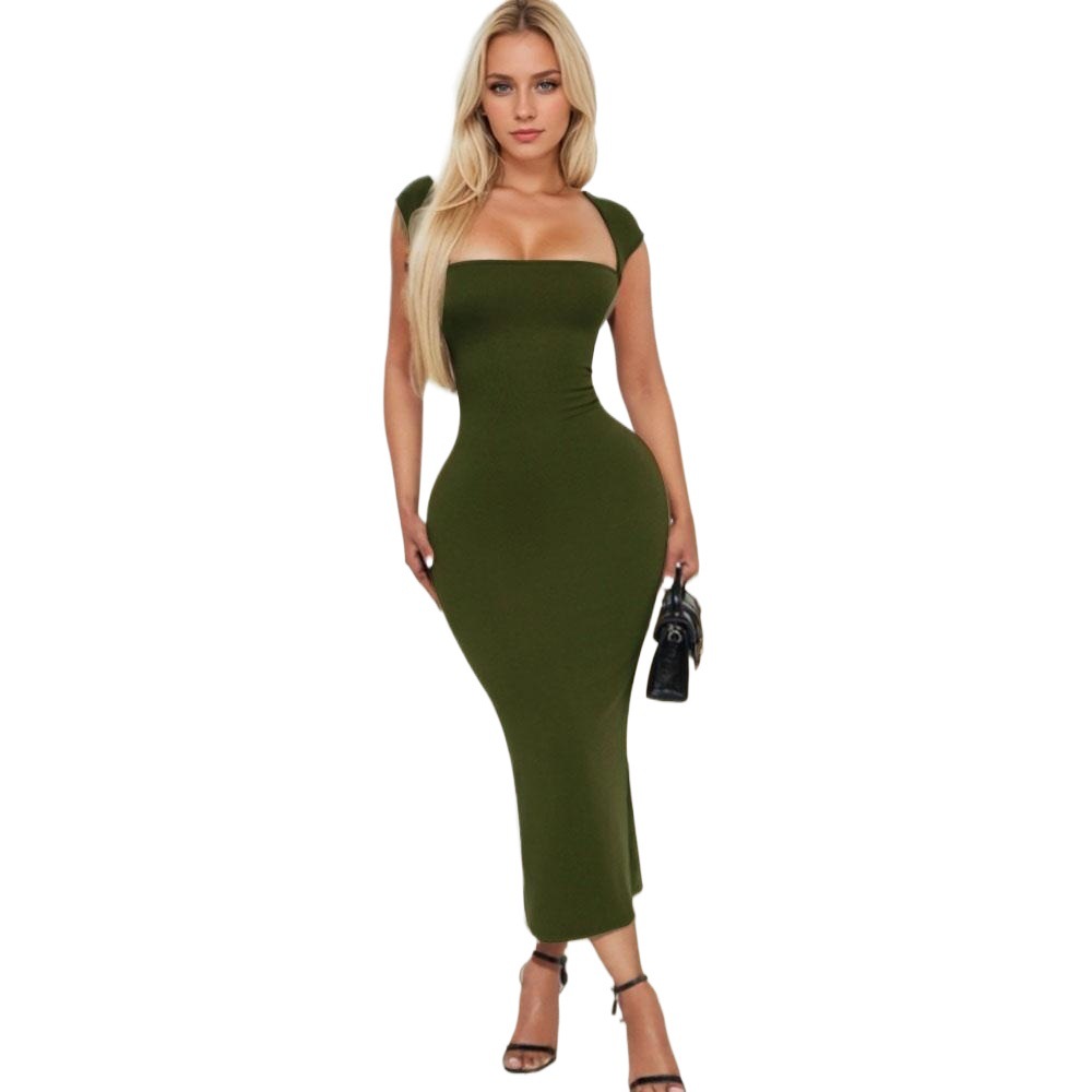 Sexy Bodycon Maxi Dress Elegant Fit Chic Style Summer Fashion Available for Wholesale private label
