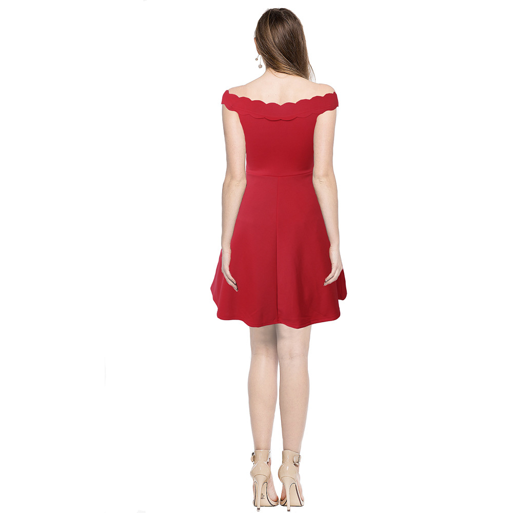 Sleeveless A Line Dress for Women Off Shoulder Design Summer Style Elegant Look Wholesale Available