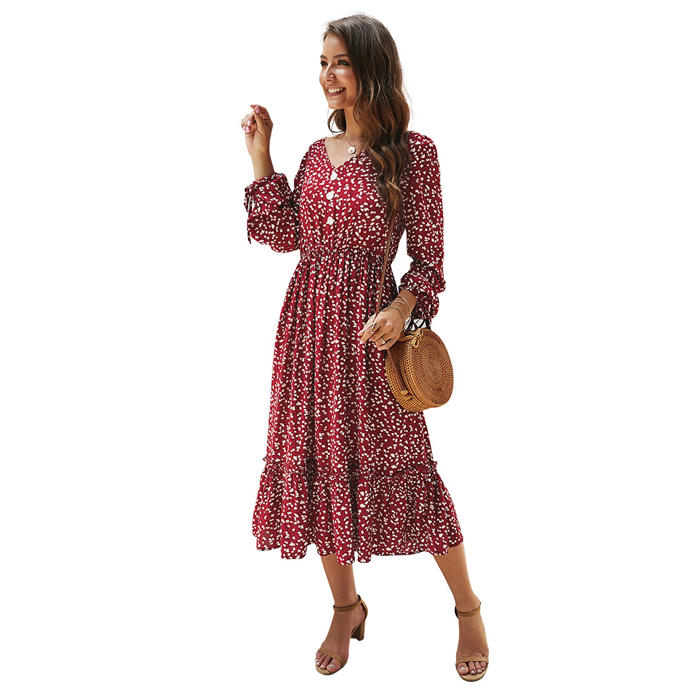 Elegant Long Sleeve Dress Stylish Design Spring Summer Collection Perfect for Casual or Formal Occasions Wholesale