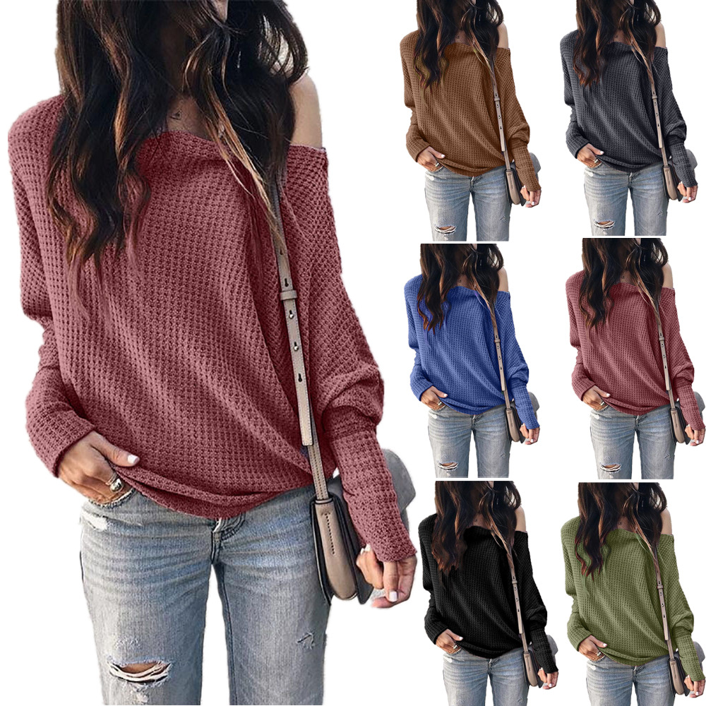 Off Shoulder Lantern Sleeve Batwing Top Stylish Fall Design Comfortable Fit Trendy Colors Perfect for Casual Outings