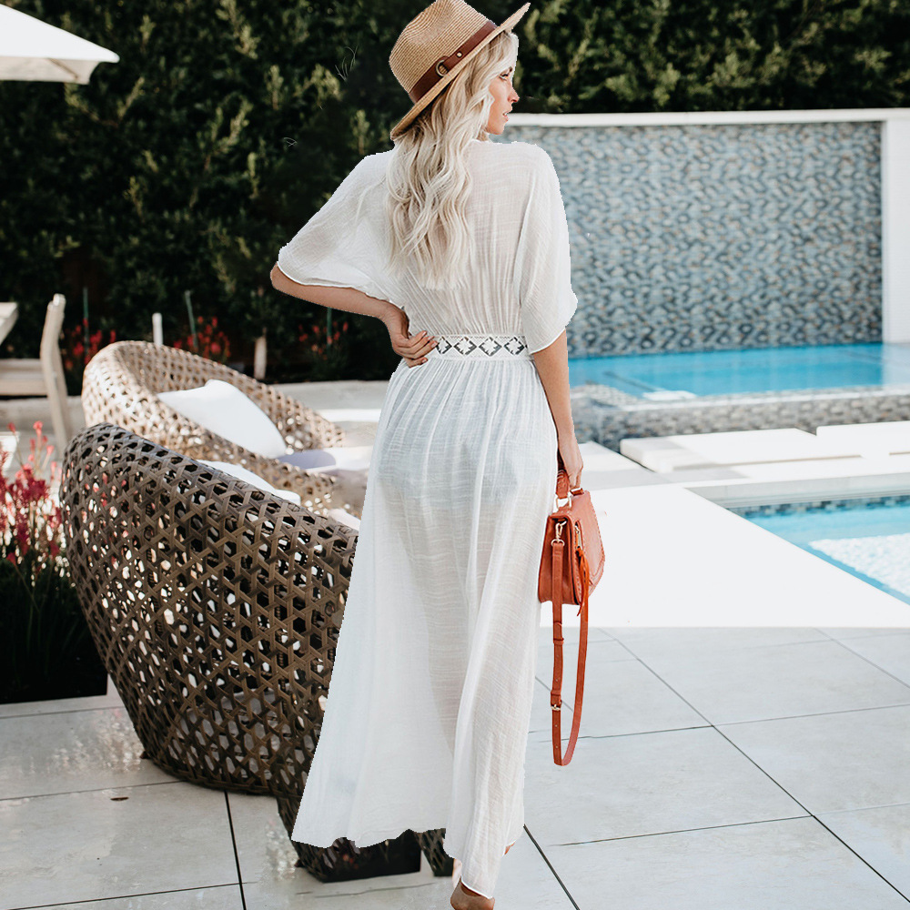 Lace Dress for Women Elegant Design Lightweight Fabric Versatile Style Perfect for Beach or Casual Occasions