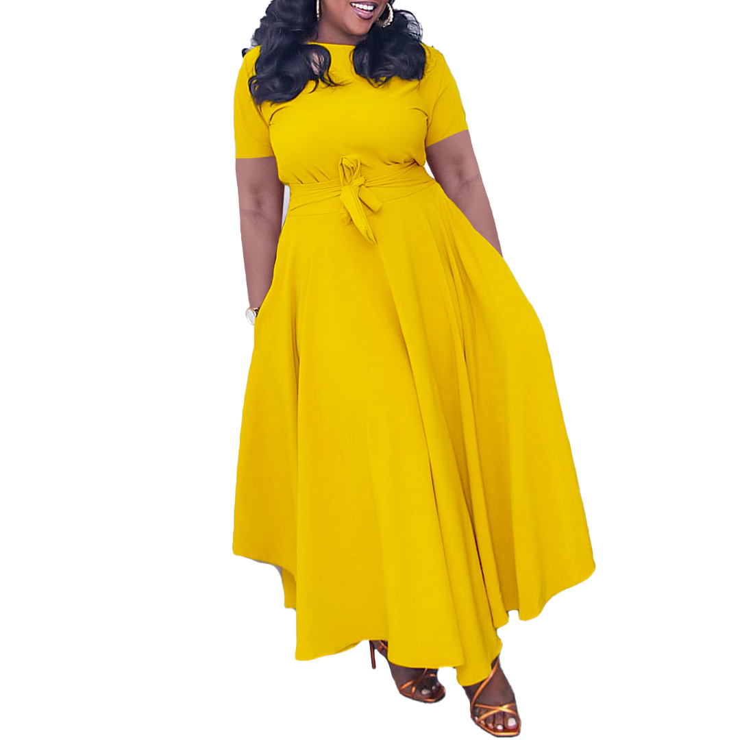 Plus Size Women's Dress — Stylish, Trendy, African and European Design, Summer Fashion — Casual Wear, Wholesale Supply