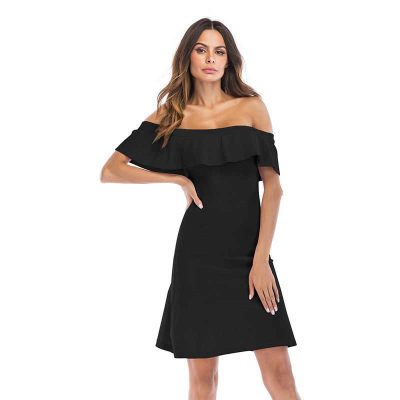 Summer Bodycon Dress Off Shoulder Slim Fit Elegant Style Perfect for Parties and Events Wholesale Available