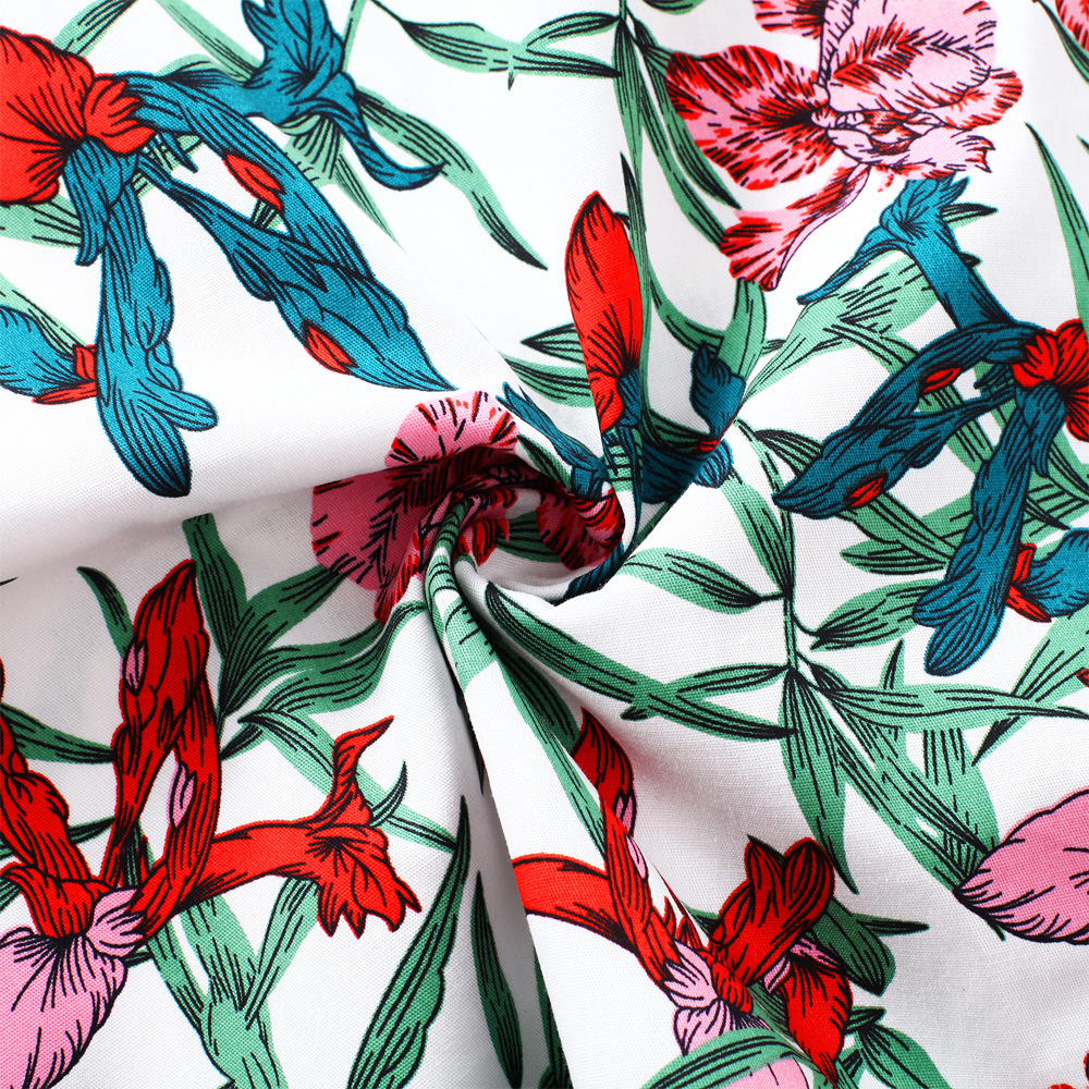 Fashion Floral Print Sleeveless V Neck Dress Elegant Design Comfortable Fabric Perfect for Summer Events Wholesale