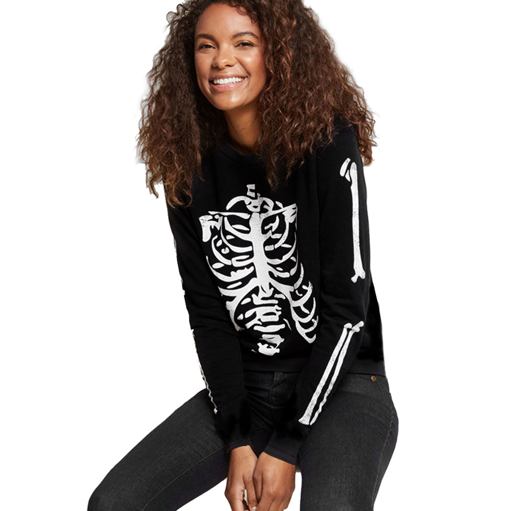 Womens Long Sleeve Dress Skull Print Casual Style Autumn Collection Wholesale Available bulk order