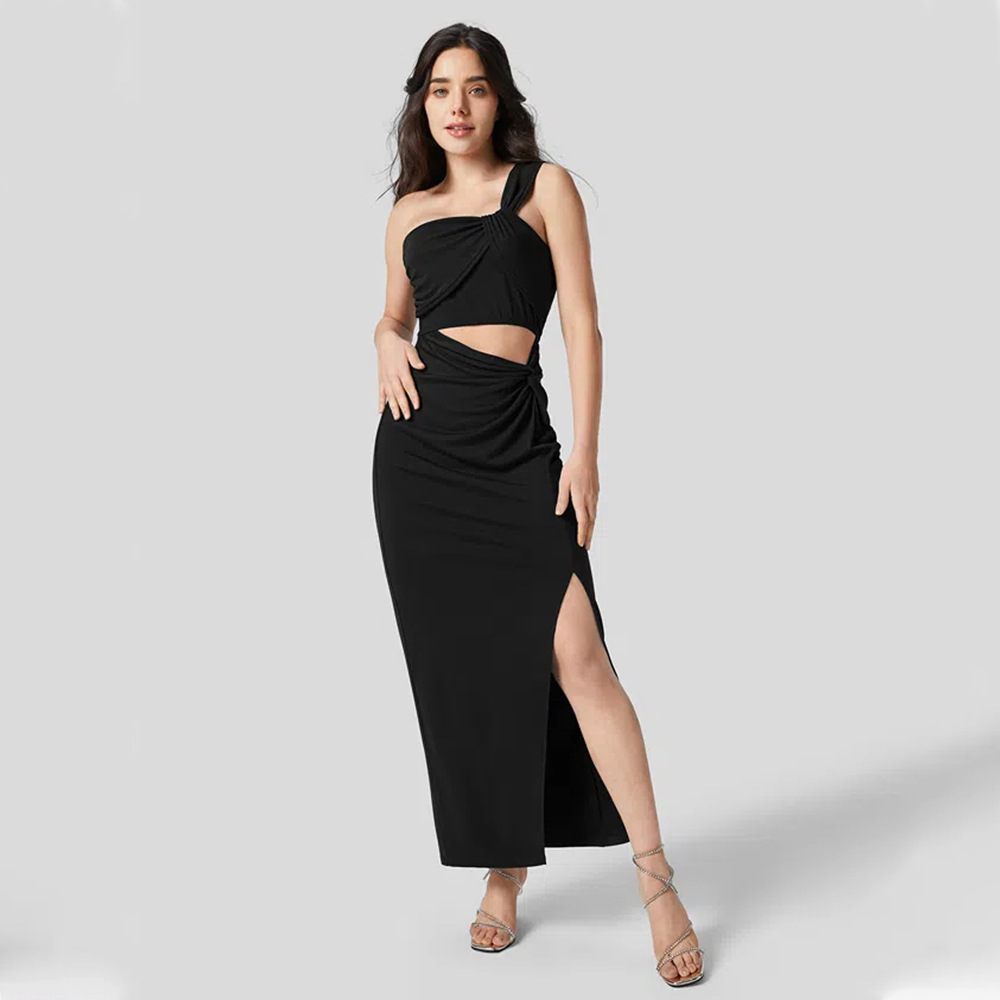 Women's Summer Sleeveless Midi High Waist Dress