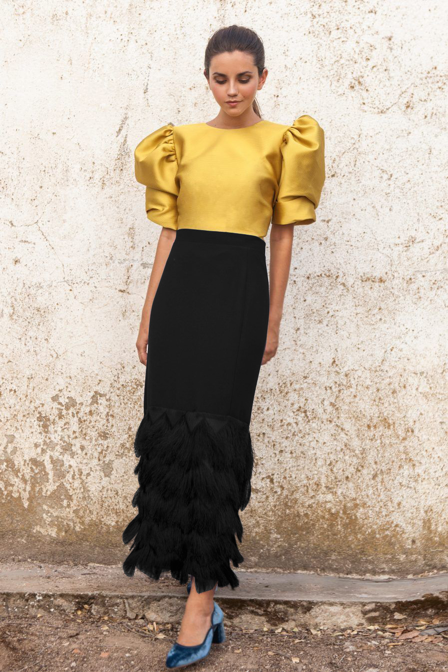 Womens Two Piece Dress Set Round Neck Short Sleeve Autumn Style Casual Wear Wholesale Available