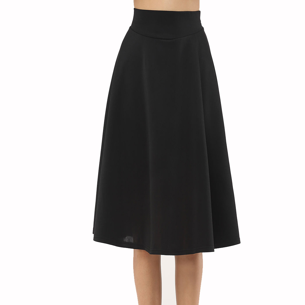 High Waisted A Line Maxi Skirt Solid Color Flowy Design Comfortable Fit Perfect for Casual Wear Wholesale Available