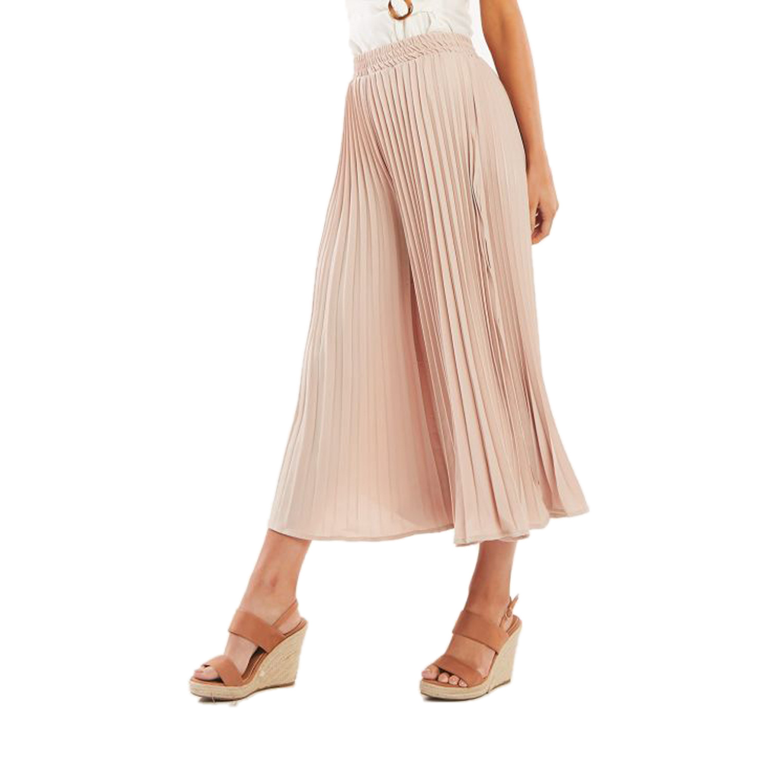 High Waisted Pleated Flare Trousers Casual Style Comfortable Fit Versatile for Everyday Wear Wholesale Available