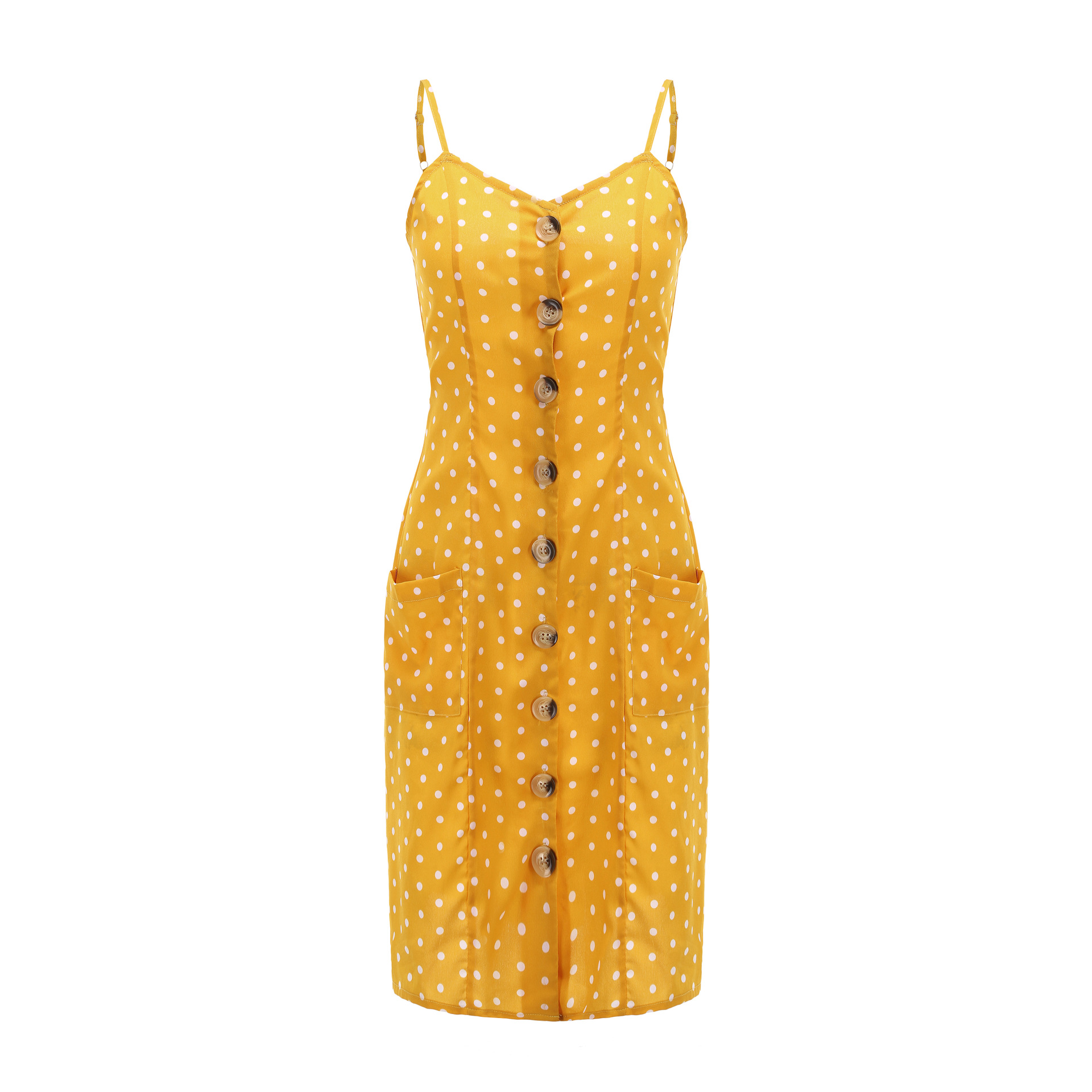 Polka Dot Slip Dress Sexy Lightweight Vacation Ready Summer Fashion for Women Wholesale Available